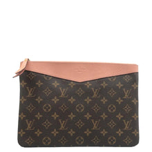 Load image into Gallery viewer, LOUIS VUITTON Daily Pouch Monogram Canvas Clutch Brown
