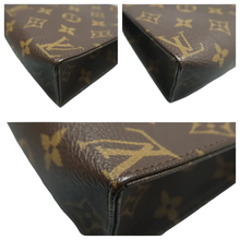 Load image into Gallery viewer, Louis Vuitton Poche toilette Monogram Canvas Clutch Bag Brown
