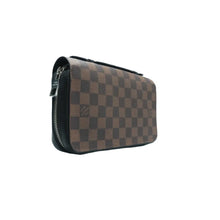 Load image into Gallery viewer, Louis Vuitton Zippy XL Damier Ebene Canvas Clutch Bag Brown
