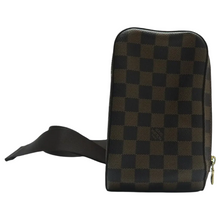 Load image into Gallery viewer, Louis Vuitton Damier Ebene Canvas Belt Bag Brown
