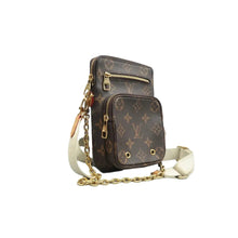 Load image into Gallery viewer, LOUIS VUITTON Utility Phone Sleeve Monogram Canvas Shoulder Bag Brown
