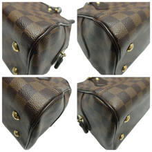 Load image into Gallery viewer, Louis Vuitton Doumo Damier Ebene Canvas Tote Bag Brown
