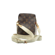 Load image into Gallery viewer, LOUIS VUITTON Utility Phone Sleeve Monogram Canvas Shoulder Bag Brown
