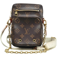 Load image into Gallery viewer, LOUIS VUITTON Utility Phone Sleeve Monogram Canvas Shoulder Bag Brown
