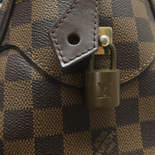 Load image into Gallery viewer, Louis Vuitton Doumo Damier Ebene Canvas Tote Bag Brown

