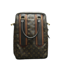Load image into Gallery viewer, Louis Vuitton Bequia Porte Monogram Canvas Satchel Bag Brown
