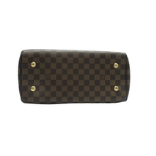 Load image into Gallery viewer, Louis Vuitton Doumo Damier Ebene Canvas Tote Bag Brown

