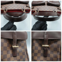 Load image into Gallery viewer, LOUIS VUITTON Uzes Daimer Ebene Canvas Satchel Bag Brown
