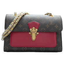 Load image into Gallery viewer, Louis Vuitton Victorine Monogram Canvas Shoulder Bag Brown
