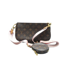 Load image into Gallery viewer, Louis Vuitton Multi Pochette Accessories Canvas Leather Satchel Bag Brown
