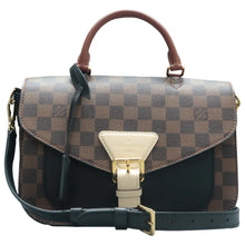 Load image into Gallery viewer, Louis Vuitton Beaumarchais Damier Ebene Canvas Satchel Bag Brown
