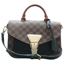 Load image into Gallery viewer, Louis Vuitton Beaumarchais Damier Ebene Canvas Satchel Bag Brown
