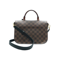 Load image into Gallery viewer, Louis Vuitton Beaumarchais Damier Ebene Canvas Satchel Bag Brown
