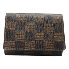Load image into Gallery viewer, Louis Vuitton Damier Ebene Brown Canvas Wallet - Sleek Design
