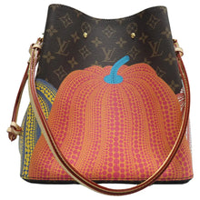 Load image into Gallery viewer, Louis Vuitton LV X YK Kusama Pumpkin Neonoe MM Monogram Canvas Crossbody Bag Brown
