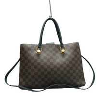 Load image into Gallery viewer, Louis Vuitton Riverside Damier Ebene Canvas Satchel Bag Brown
