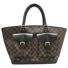 Load image into Gallery viewer, Louis Vuitton Manosque Damier Ebene Canvas Tote Bag Brown
