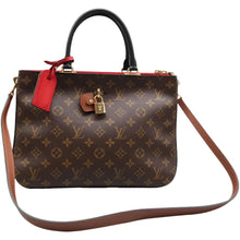 Load image into Gallery viewer, LOUIS VUITTON Millefeuille Monogram Canvas Satchel Bag Brown
