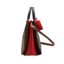 Load image into Gallery viewer, LOUIS VUITTON Millefeuille Monogram Canvas Satchel Bag Brown
