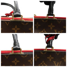 Load image into Gallery viewer, LOUIS VUITTON Millefeuille Monogram Canvas Satchel Bag Brown
