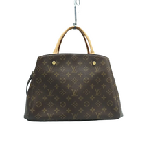 Load image into Gallery viewer, Louis Vuitton Montaigne MM Monogram Canvas Satchel Bag Brown
