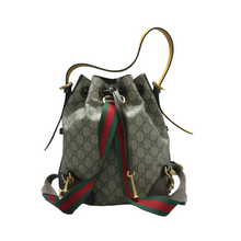 Load image into Gallery viewer, GUCCI Neo Vintage Canvas Backpack Bag Brown
