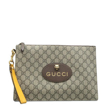 Load image into Gallery viewer, GUCCI Neo Vintage Canvas Clutch Bag Brown
