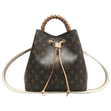 Load image into Gallery viewer, Louis Vuitton Neonoe MM Braided Monogram Shoulder Bag Peach Cream
