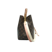 Load image into Gallery viewer, Louis Vuitton Neonoe MM Braided Monogram Shoulder Bag Peach Cream
