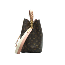 Load image into Gallery viewer, Louis Vuitton Neonoe MM Braided Monogram Shoulder Bag Peach Cream
