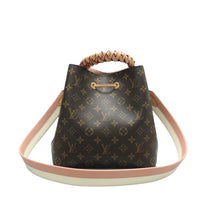 Load image into Gallery viewer, Louis Vuitton Neonoe MM Braided Monogram Shoulder Bag Peach Cream
