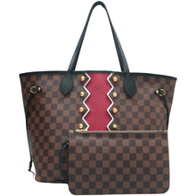 Load image into Gallery viewer, LOUIS VUITTON Neverfull MM Damier Ebene Canvas Shoulder Bag Brown
