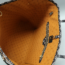 Load image into Gallery viewer, Louis Vuitton Neverfull MM W/P Monogram Crafty Canvas Shoulder Bag Creme Caramel
