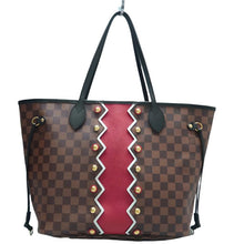 Load image into Gallery viewer, LOUIS VUITTON Neverfull MM Damier Ebene Canvas Shoulder Bag Brown
