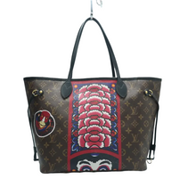 Load image into Gallery viewer, Louis Vuitton Neverfull MM W/P Kabuki Monogram Canvas Shoulder Bag Brown
