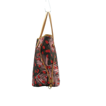 Load image into Gallery viewer, Louis Vuitton Neverfull MM W/P Monogram Jungle Dots Canvas Shoulder Bag Brown
