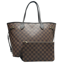 Load image into Gallery viewer, Louis Vuitton Neverfull MM W/P Damier Ebene Canvas Shoulder Bag Brown
