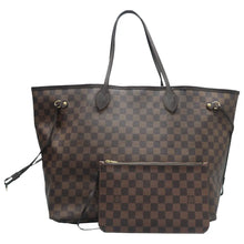 Load image into Gallery viewer, Louis Vuitton Neverfull GM Damier Ebene Canvas Shoulder Bag Brown
