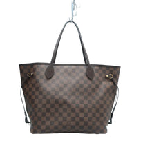 Load image into Gallery viewer, Louis Vuitton Neverfull MM Damier Ebene Canvas Shoulder Bag Brown
