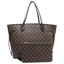 Load image into Gallery viewer, Louis Vuitton Neverfull MM Damier Ebene Canvas Shoulder Bag Brown
