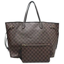 Load image into Gallery viewer, Louis Vuitton Neverfull GM Damier Ebene Canvas Shoulder Bag Brown
