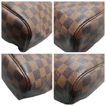 Load image into Gallery viewer, Louis Vuitton Neverfull Damier Ebene Canvas Shoulder Bag Brown
