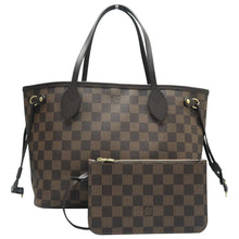 Load image into Gallery viewer, Louis Vuitton Neverfull PM Damier Ebene Canvas Shoulder Bag Brown
