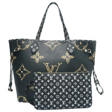 Load image into Gallery viewer, Louis Vuitton Neverfull MM Monogram Jungle Shoulder Bag Orange/Black
