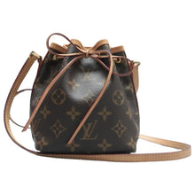 Load image into Gallery viewer, Louis Vuitton Monogram Nano Noe Monogram Canvas Crossbody Bag Brown
