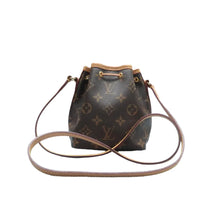 Load image into Gallery viewer, Louis Vuitton Monogram Nano Noe Monogram Canvas Crossbody Bag Brown
