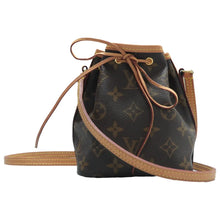 Load image into Gallery viewer, Louis Vuitton Monogram Nano Noe Monogram Canvas Crossbody Bag Brown
