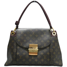 Load image into Gallery viewer, LOUIS VUITTON Olympe Monogram Canvas Satchel Bag Brown
