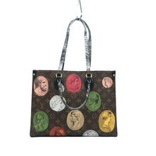 Load image into Gallery viewer, LOUIS VUITTON Onthego Fornasetti Cameo Monogram Canvas Satchel Bag Brown
