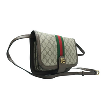 Load image into Gallery viewer, GUCCI Ophidia Compartment Messenger Canvas Shoulder Bag Brown
